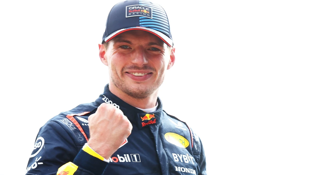 Max Verstappen, celebrando una victoria