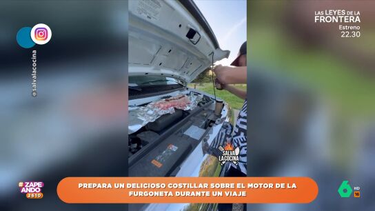 &iquest;Es posible cocinar y conducir a la vez? El conductor de una furgoneta demuestra que s&iacute;