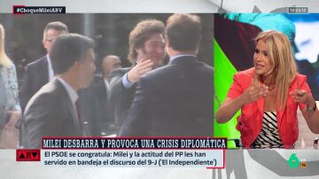 Afra Blanco, tras la visita de Milei a Madrid: "¿Dónde están los valientes de sofá que defendían la unidad de España?"