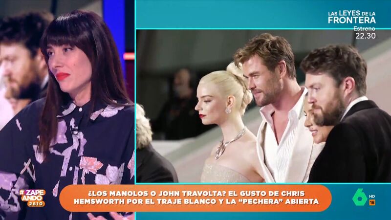 Natalia Ferviú sentencia el look de Chris Hemsworth en Cannes: "Me gustaría que fuera más pulcro"
