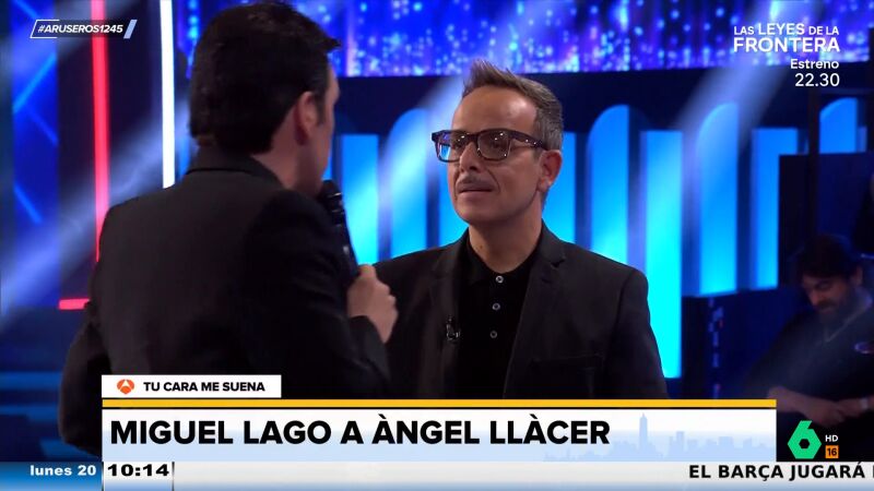 Miguel Lago vacila a Àngel Llàcer por su bigote en 'Tu cara me suena': "Estás más Doctor Iglesias Puga que nunca"