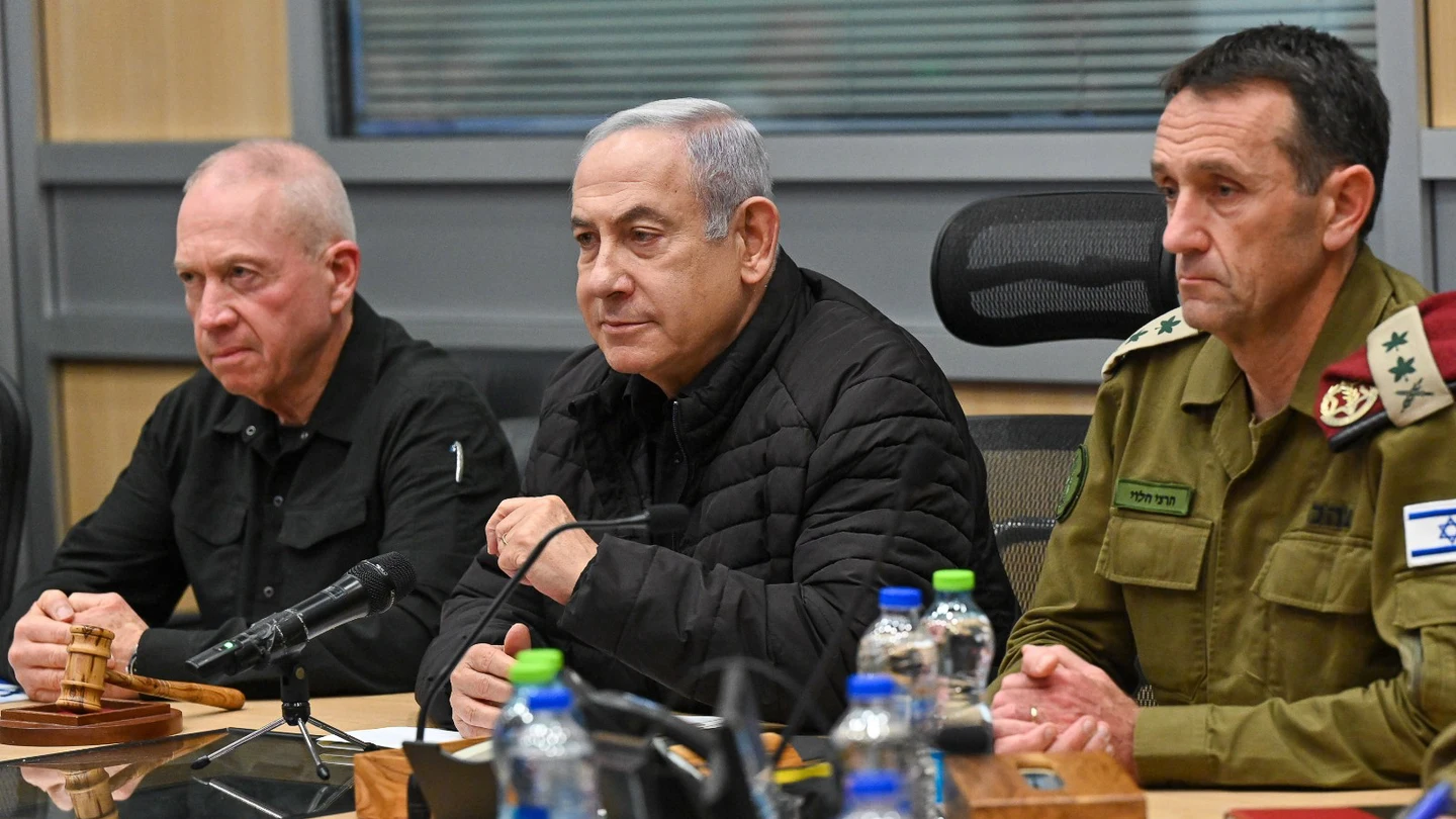 El primer ministro de Israel, Benjamín Netanyahu, junto a su ministro de Defensa, Yoav Gallant. El primer ministro de Israel, Benjamín Netanyahu, junto a su ministro de Defensa, Yoav Gallant.