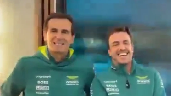 Fernando Alonso y Pedro de la Rosa Fernando Alonso y Pedro de la Rosa