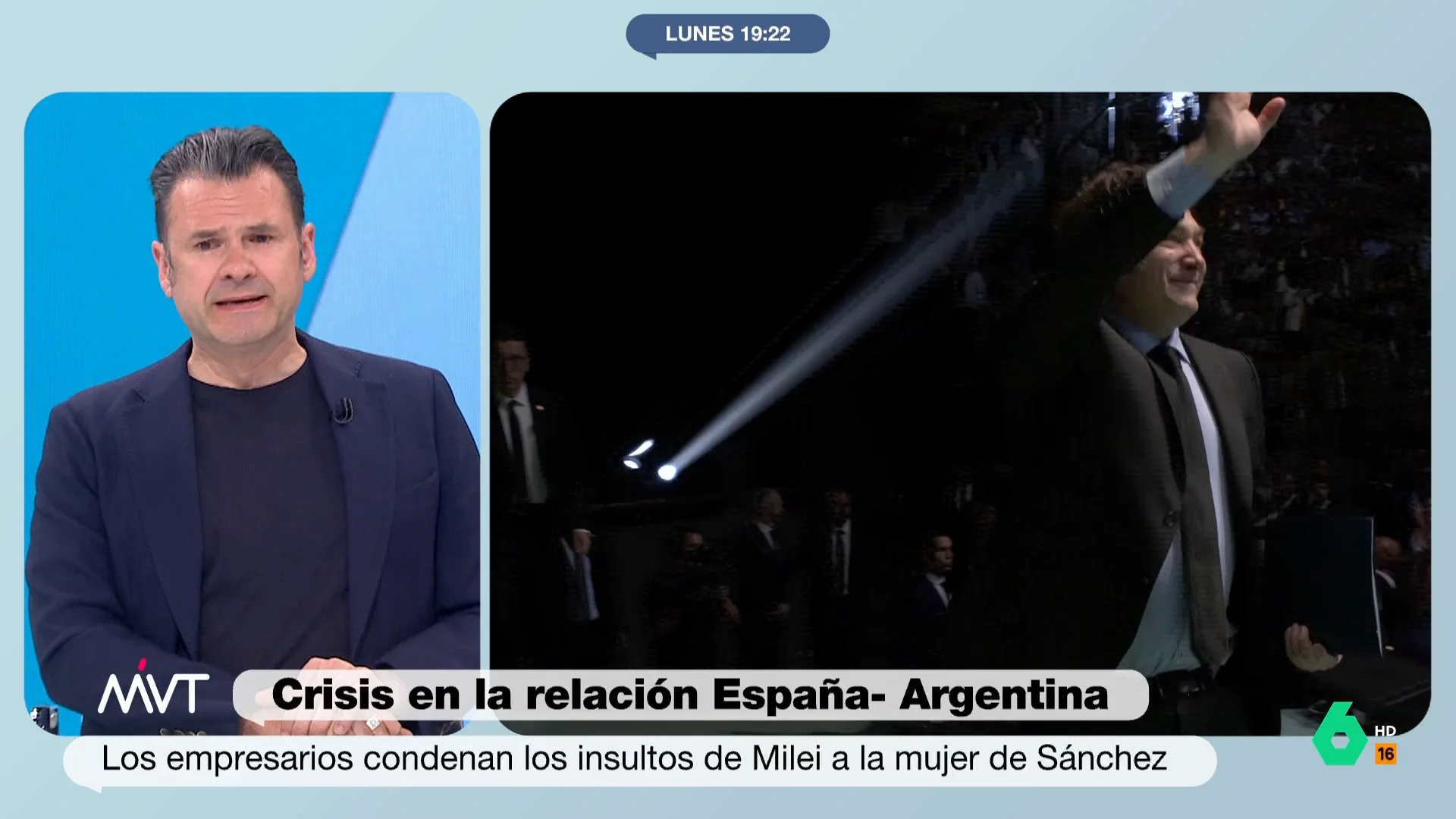 Iñaki López reacciona a las explicaciones de la Casa Rosada tras los ataques de Javier Milei a Pedro Sánchez y su mujer, Begoña Gómez y asegura en este vídeo que "a Milei todo esto le encanta porque le permite tener un enemigo exterior".