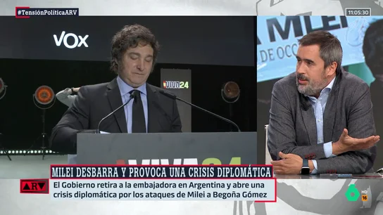 ARV- Carlos E. Cué reacciona a las polémicas declaraciones de Milei: "Ha venido a liarla" ARV- Carlos E. Cué reacciona a las polémicas declaraciones de Milei: "Ha venido a liarla"