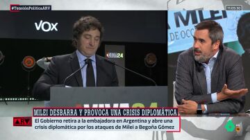 ARV- Carlos E. Cué reacciona a las polémicas declaraciones de Milei: "Ha venido a liarla"