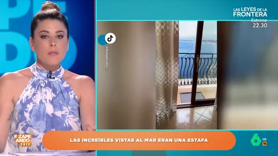 Valeria Ros, al descubrir las vistas reales de un apartamento vacacional: "Me parece estafa nivel pro" Valeria Ros, al descubrir las vistas reales de un apartamento vacacional: "Me parece estafa nivel pro"