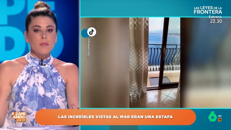 Valeria Ros, al descubrir las vistas reales de un apartamento vacacional: "Me parece estafa nivel pro"