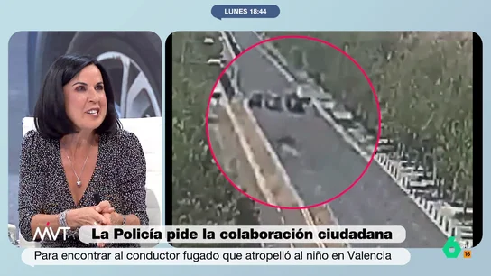 El mensaje de Beatriz de Vicente al conductor a la fuga tras atropellar a un niño "Va a ganar más entregándose que haciendo que el detengan", afirma Beatriz de Vicente en este vídeo, donde se dirige "como abogada" a la persona que se ha fugado tras atropellar a un niño de 8 años en Valencia.