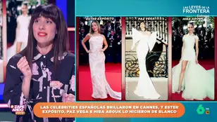 Esther Expósito, Paz Vega e Hiba Abouk apuestan todo al blanco en Cannes: ¿con qué look se queda Natalia Ferviu?