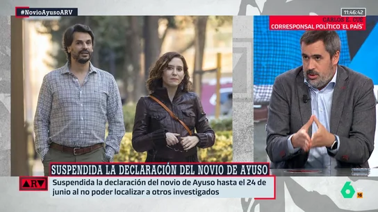 Carlos Cué, sobre los tres delitos del novio de Ayuso: "El propio abogado los está recociendo: son cantidades de dinero muy importantes" Carlos Cué, sobre los tres delitos del novio de Ayuso: "El propio abogado los está recociendo: son cantidades de dinero muy importantes"
