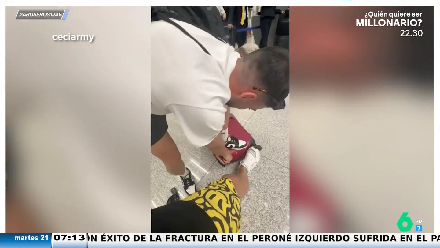Arranca las ruedas de su maleta para no tener que facturarla Arranca las ruedas de su maleta para no tener que facturarla