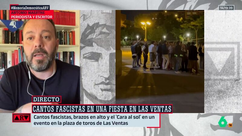 ARV- Maestre señala la "gravedad" de los cantos fascistas en Las Ventas: "Está dentro de una institución de la Comunidad de Madrid"