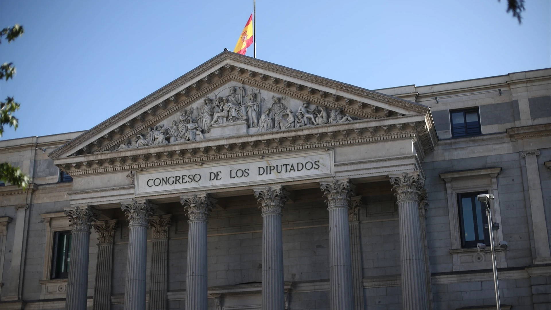 Fachada del Congreso de los Diputados.