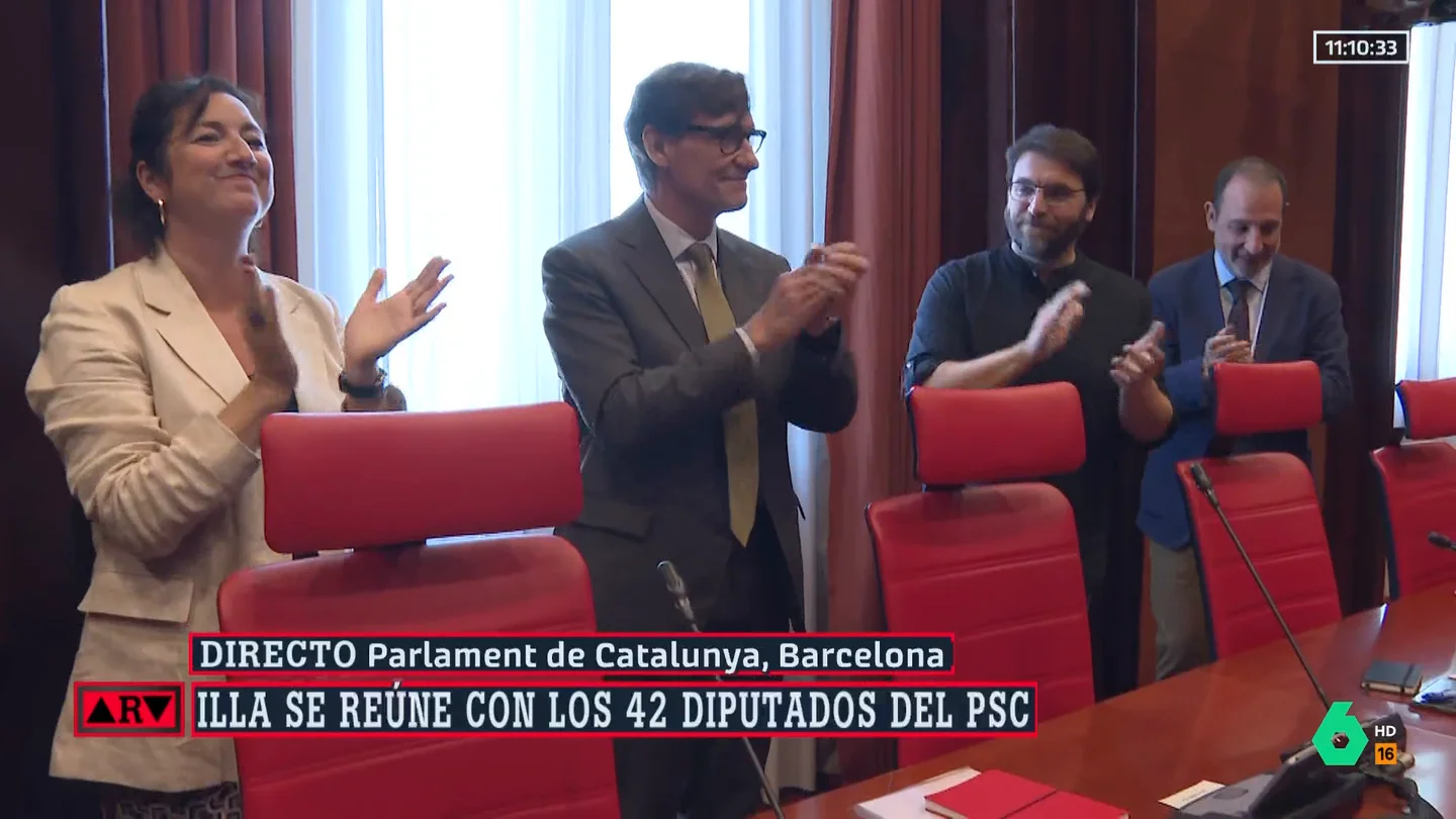 Illa activa la negociación para su investidura y llama a filas a los diputados del PSC Illa activa la negociación para su investidura y llama a filas a los diputados del PSC