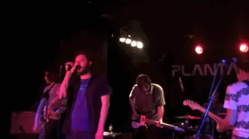Los Planetas during a performance in the Planta Baja room in 2014 Los Planetas during a performance in the Planta Baja room in 2014