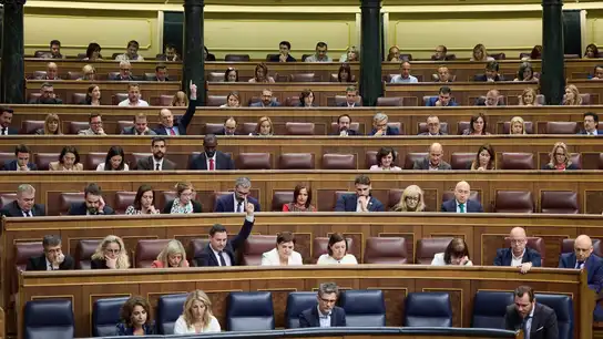Los diputados del Congreso votan una iniciativa durante una sesión plenaria en el Congreso de los Diputados, a 9 de abril de 2024, en Madrid (España). Los diputados del Congreso votan una iniciativa durante una sesión plenaria en el Congreso de los Diputados, a 9 de abril de 2024, en Madrid (España).