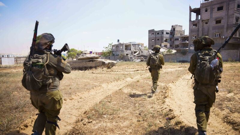 Imagen de militares de Israel en la Franja de Gaza