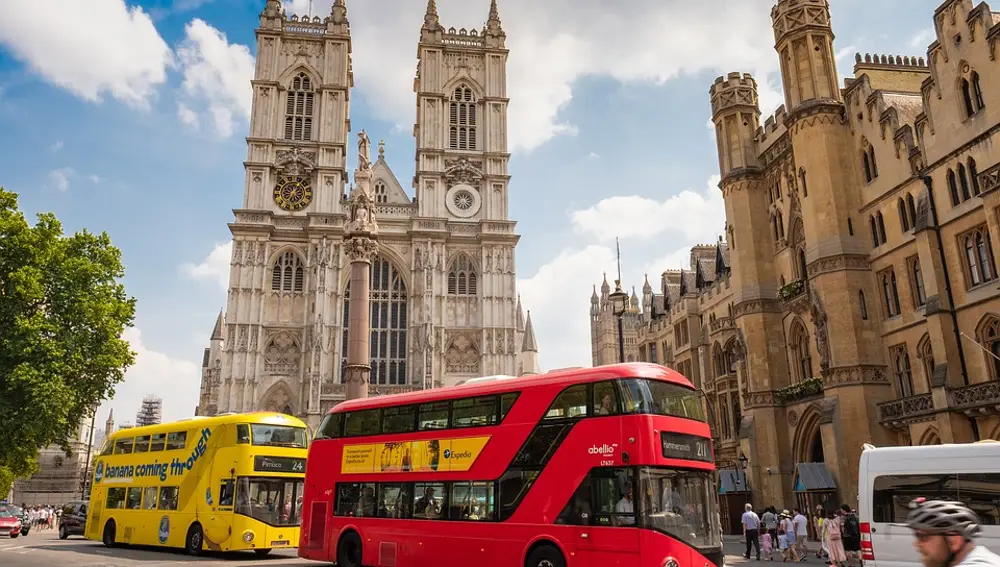 Autobuses en Westminster