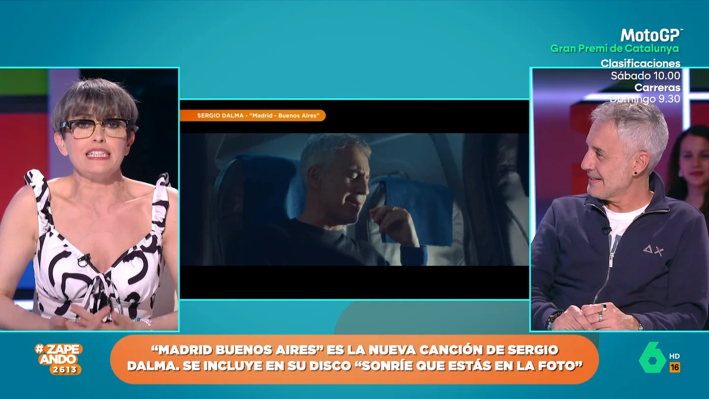 Sergio Dalma presenta su nueva canción, 'Madrid - Buenos Aires', en Zapeando: "Más actual no podía ser el tema" Sergio Dalma presenta su nueva canción, 'Madrid - Buenos Aires', en Zapeando: "Más actual no podía ser el tema"