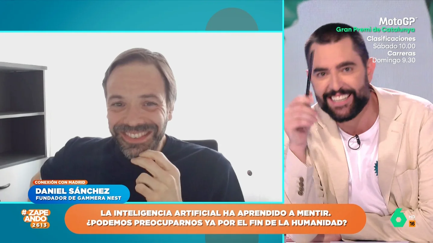 Dani Mateo, tajante con respecto a la IA: "Todo va a cambiar tanto que espero no estar aquí" Dani Mateo, tajante con respecto a la IA: "Todo va a cambiar tanto que espero no estar aquí"