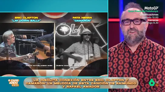 Iñaki de la Torre desvela el plagio más insólito de la música: 'Lay down Sally' de Eric Clapton y 'Camarón' de Pata Negra Iñaki de la Torre desvela el plagio más insólito de la música: 'Lay down Sally' de Eric Clapton y 'Camarón' de Pata Negra