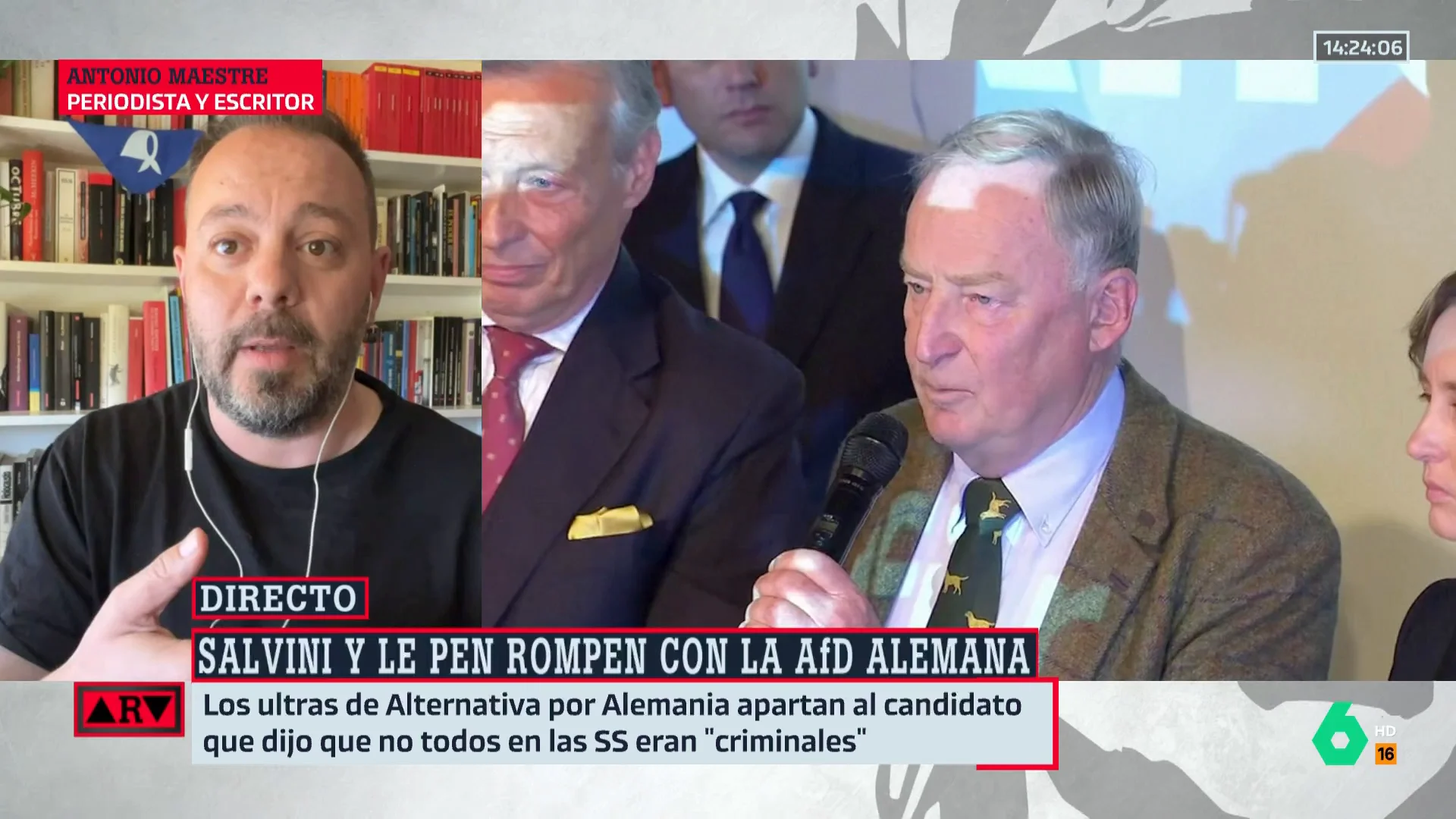 ARV- Maestre señala que la derecha europea intenta dejar a AfD de "apestado" y convertir al resto de partido ultras en "asimilables"