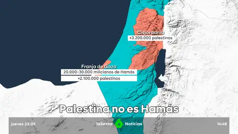 Netanyahu acusa a Europa de validar a Hamás, pero... Palestina es también a Cisjordania 