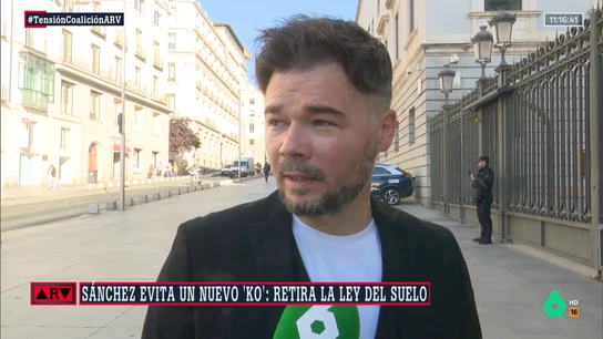 Rufián, sobre la reforma de la ley del Suelo Rufián, sobre la reforma de la ley del Suelo