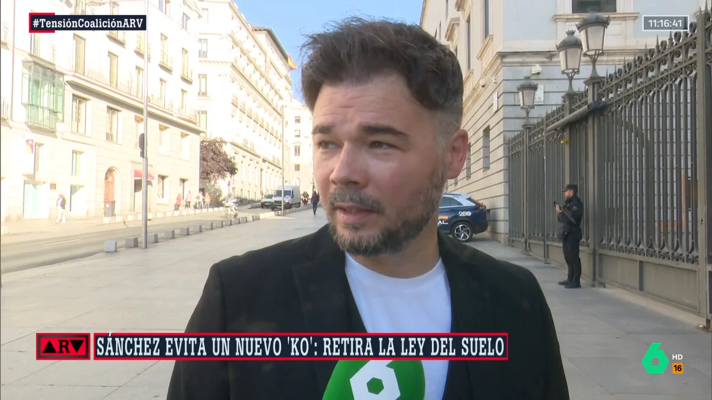 Rufián, sobre la reforma de la ley del Suelo Rufián, sobre la reforma de la ley del Suelo