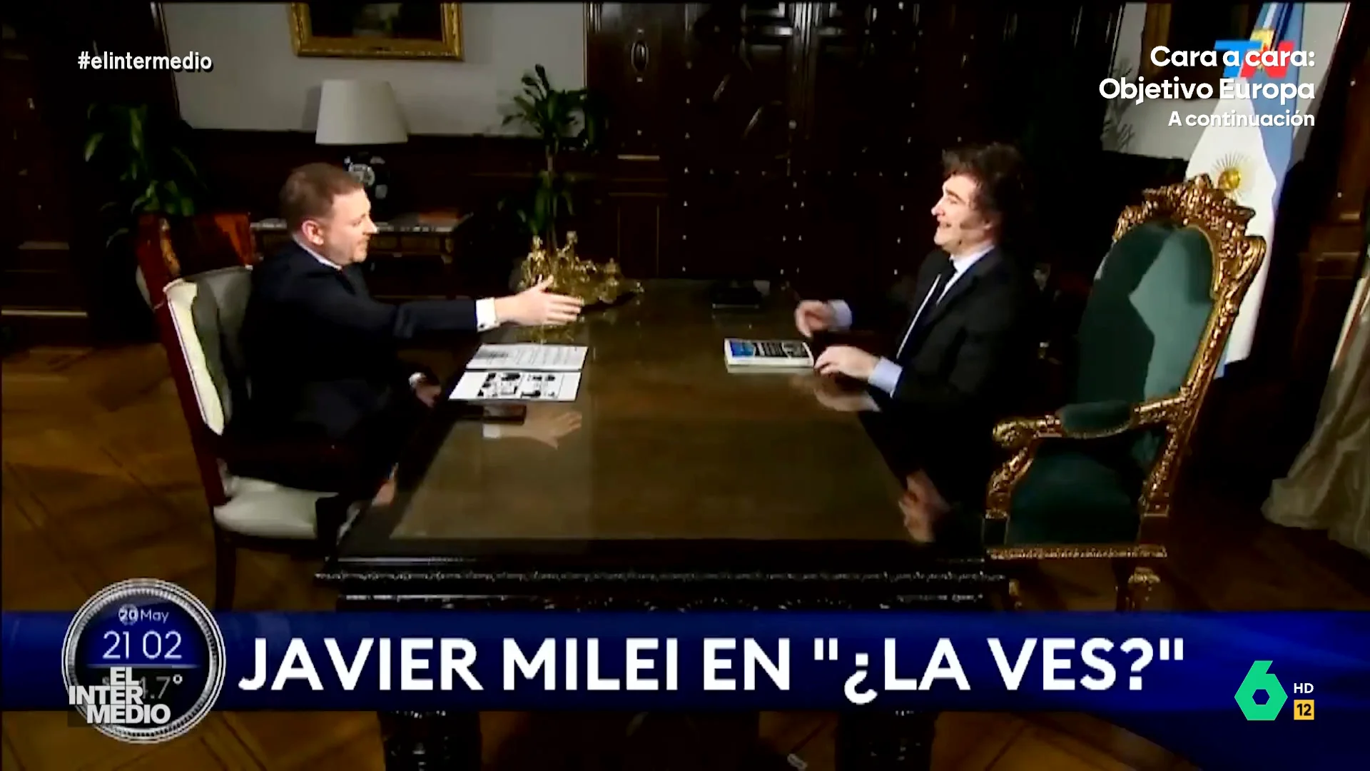 Vídeo manipulado - Joni Viale confunde el nombre de Javier Milei: "Encantado, Miley Milei"