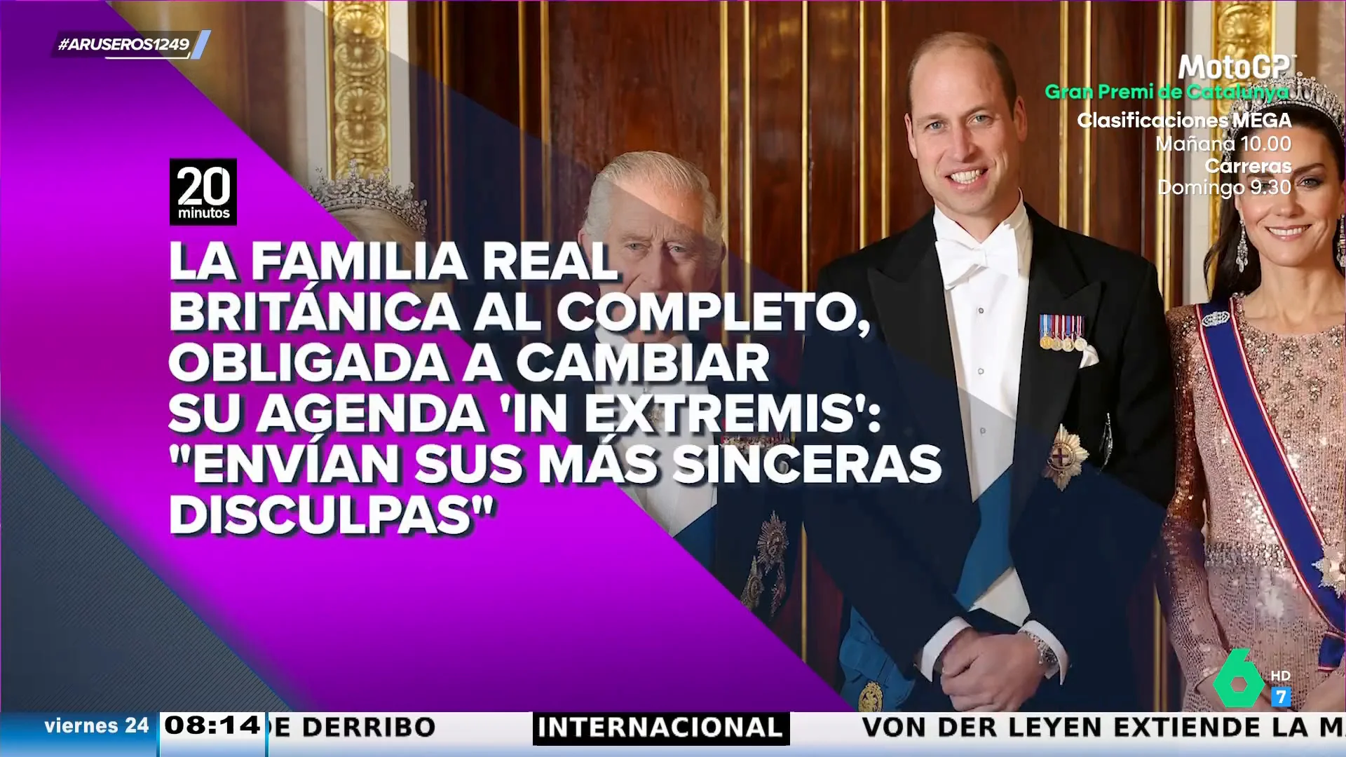 La Casa Real británica cancela su agenda pública por la convocatoria de elecciones: "Guillermo está tocando la pandereta"