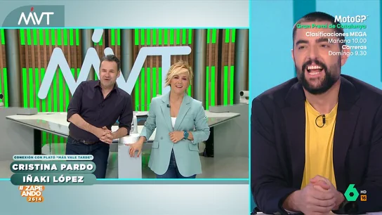 El 'dardo' de Iñaki López a Dani Mateo a cuenta del tinte de su nuevo look: "¿Está tu papá?" El 'dardo' de Iñaki López a Dani Mateo a cuenta del tinte de su nuevo look: "¿Está tu papá?"