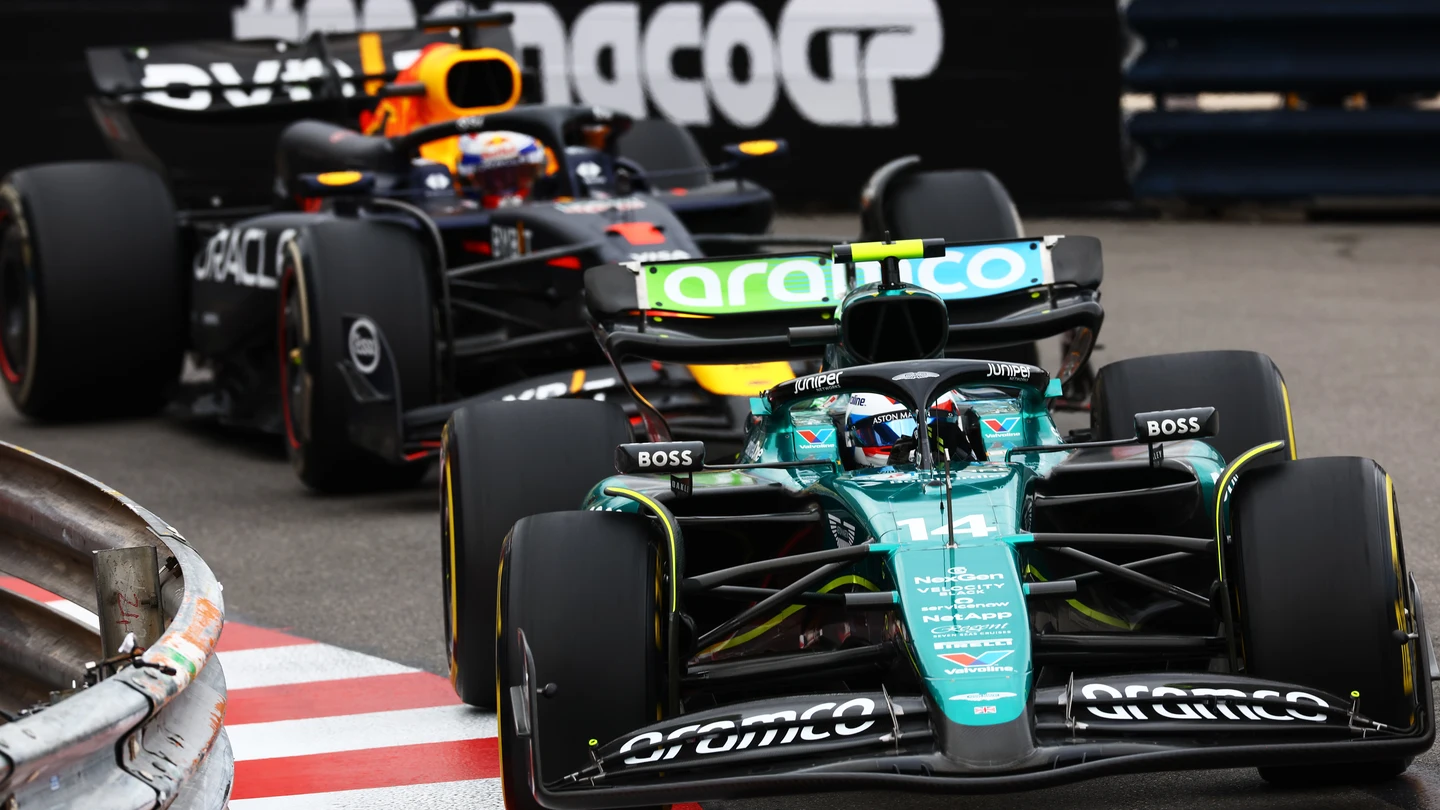 Fernando Alonso y Max Verstappen en Mónaco Fernando Alonso y Max Verstappen en Mónaco
