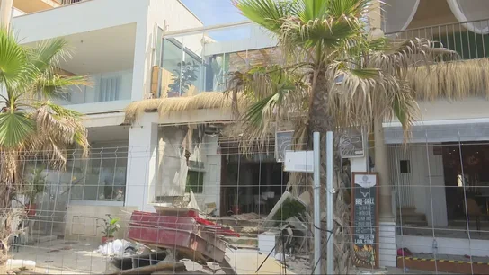 Edificio que se ha derrumbado en Palma. Edificio que se ha derrumbado en Palma.