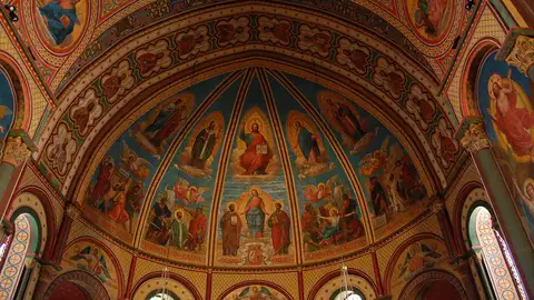 Interior de la Catedral de Agen, Nueva Aquitania (Francia) Interior de la Catedral de Agen, Nueva Aquitania (Francia)