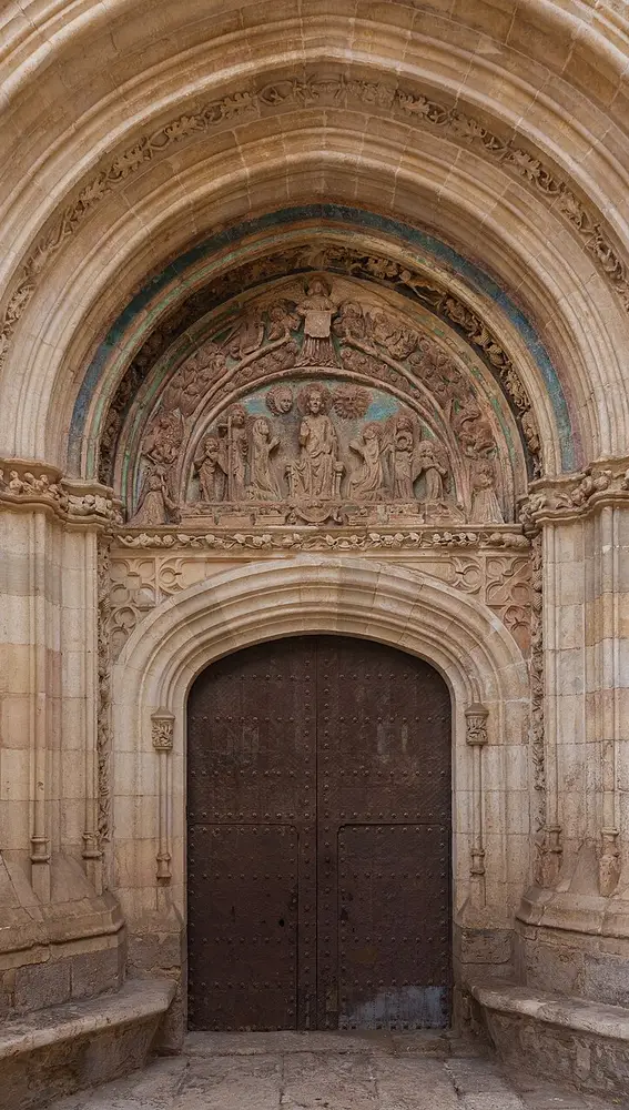 Detalle de la Basílica de Santa María de los Corporales de Daroca