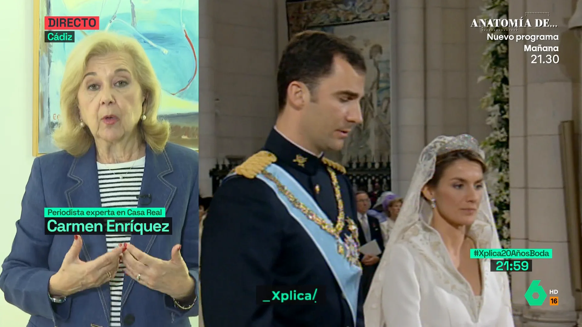 XPLICA Carmen Enríquez revela la conversación que tuvo con la reina Letizia cuando se enteró de su relación con Felipe VI