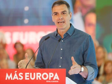 Sánchez en un acto del PSOE