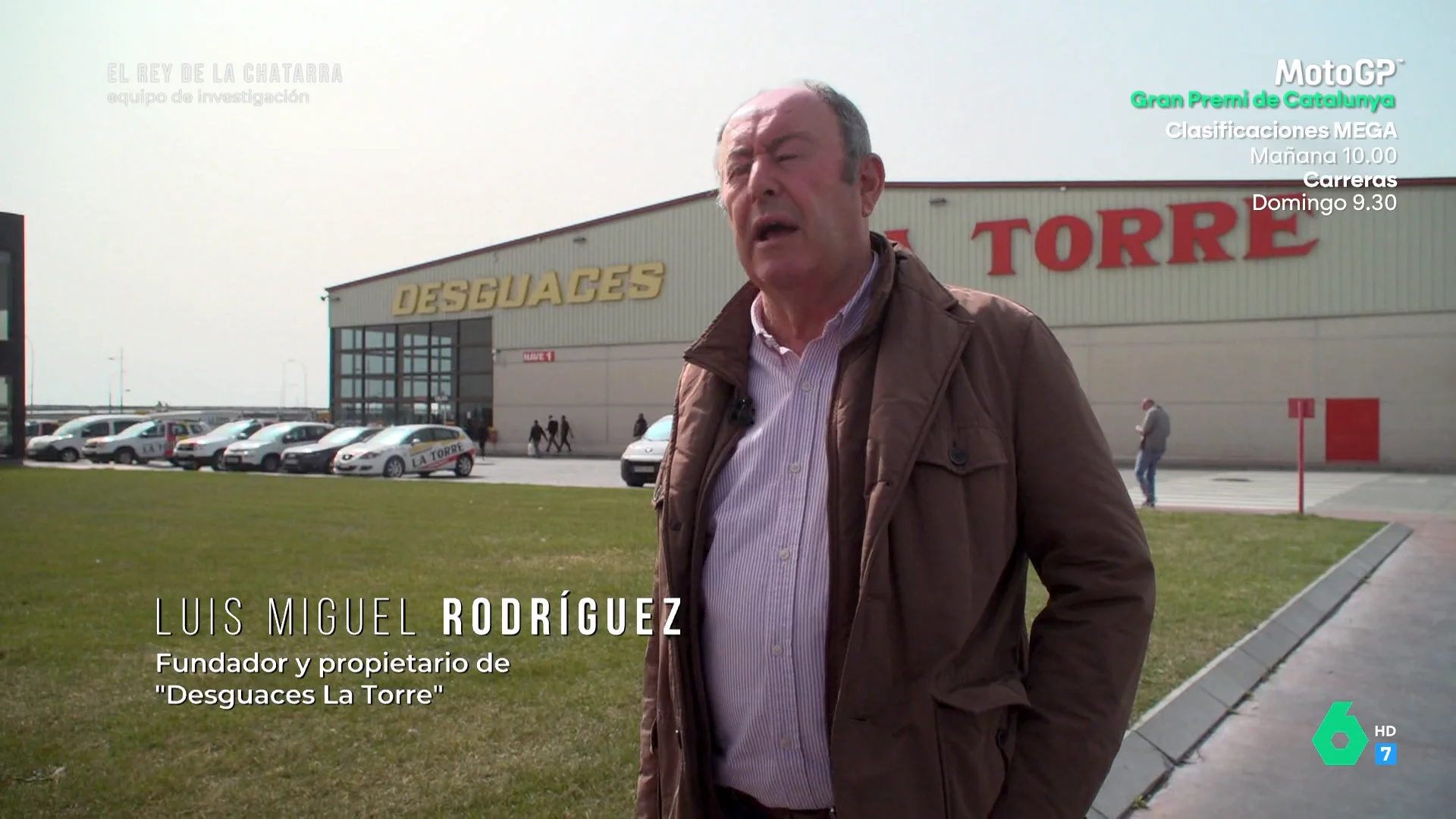 Equipo de Investigación recorre con Luis Miguel Rodríguez, dueño de Desguaces La Torre, las enormes instalaciones de este negocio que le ha convertido en el 'rey de la chatarra".