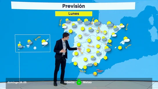 El tiempo para el lunes 27 de mayo El tiempo para el lunes 27 de mayo