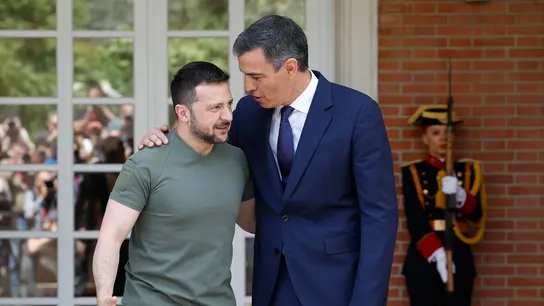Sánchez y Zelenski, en una foto de archivo Sánchez y Zelenski, en una foto de archivo