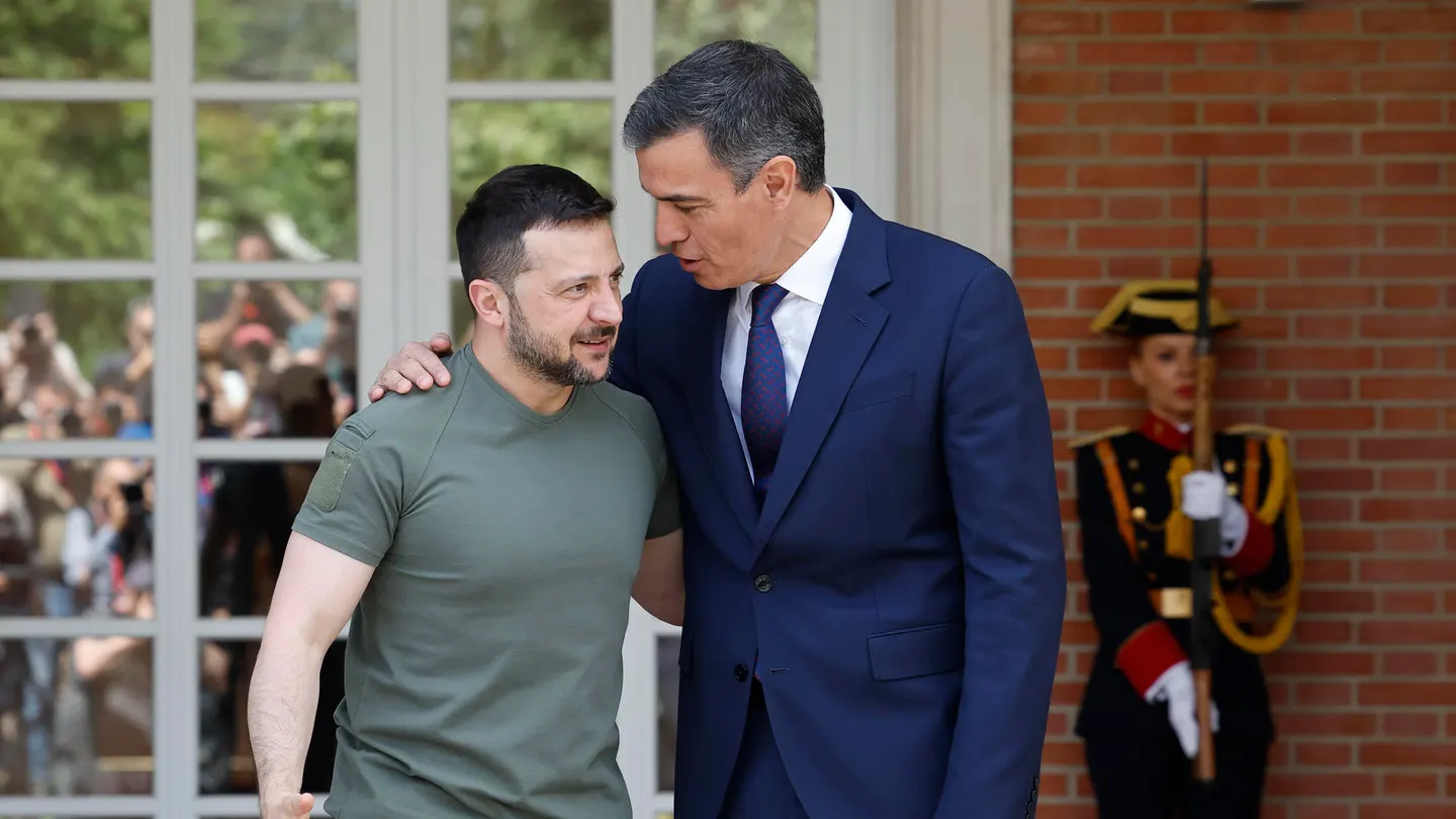 Sánchez y Zelenski, en una foto de archivo Sánchez y Zelenski, en una foto de archivo