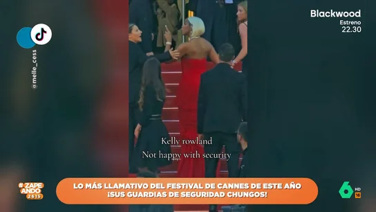 Lío entre la seguridad de Cannes y varios famosos: empujones y gritos en plena alfombra roja Lío entre la seguridad de Cannes y varios famosos: empujones y gritos en plena alfombra roja