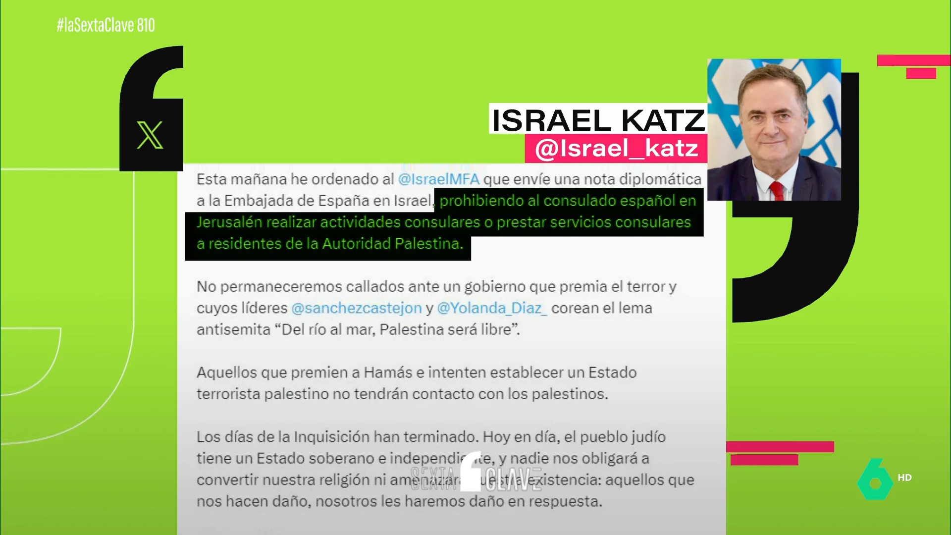 ISRAEL AMENAZA