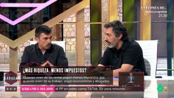 LA ROCA El debate entre Juan del Val y Ramón Espinar sobre si los ricos pagan muchos impuestos