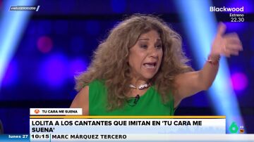 Lolita, a los cantantes que se interpretan en 'Tú cara me suena': "Estoy harta de que imitéis a gente que no conozco"