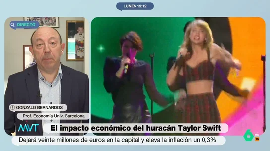 Gonzalo Bernardos desvela en directo si es fan de Taylor Swift "Me quedo bastante impresionado por el tirón que tiene Taylor Swift", afirma Gonzalo Bernardos en este vídeo de Más Vale Tarde, donde responde a Iñaki López sobre si es un 'swiftie' y confiesa por dónde van realmente sus gustos musicales.