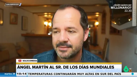 Ángel Martín, sobre que coincida el día mundial contra el hambre y el de la hamburguesa: "Al humano la coherencia se la pela" Ángel Martín, sobre que coincida el día mundial contra el hambre y el de la hamburguesa: "Al humano la coherencia se la pela"