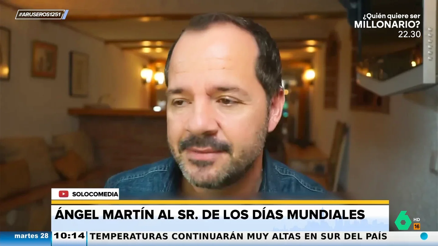 Ángel Martín, sobre que coincida el día mundial contra el hambre y el de la hamburguesa: "Al humano la coherencia se la pela" Ángel Martín, sobre que coincida el día mundial contra el hambre y el de la hamburguesa: "Al humano la coherencia se la pela"